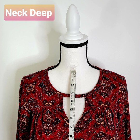 American Eagle Outfitters Long Sleeves BOHO Dress - Picture 7 of 13